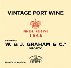 Graham's 1948 label